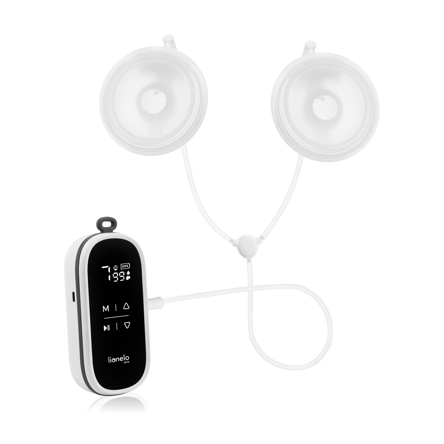 Lionelo - Sähköinen ladattava kaksoisrintapumppu TWEE FREE 5V 1500 mAh 150 ml