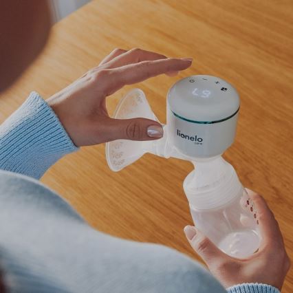 Lionelo - Sähköinen ladattava rintapumppu FIDI PLUS 5V 1200 mAh 180 ml