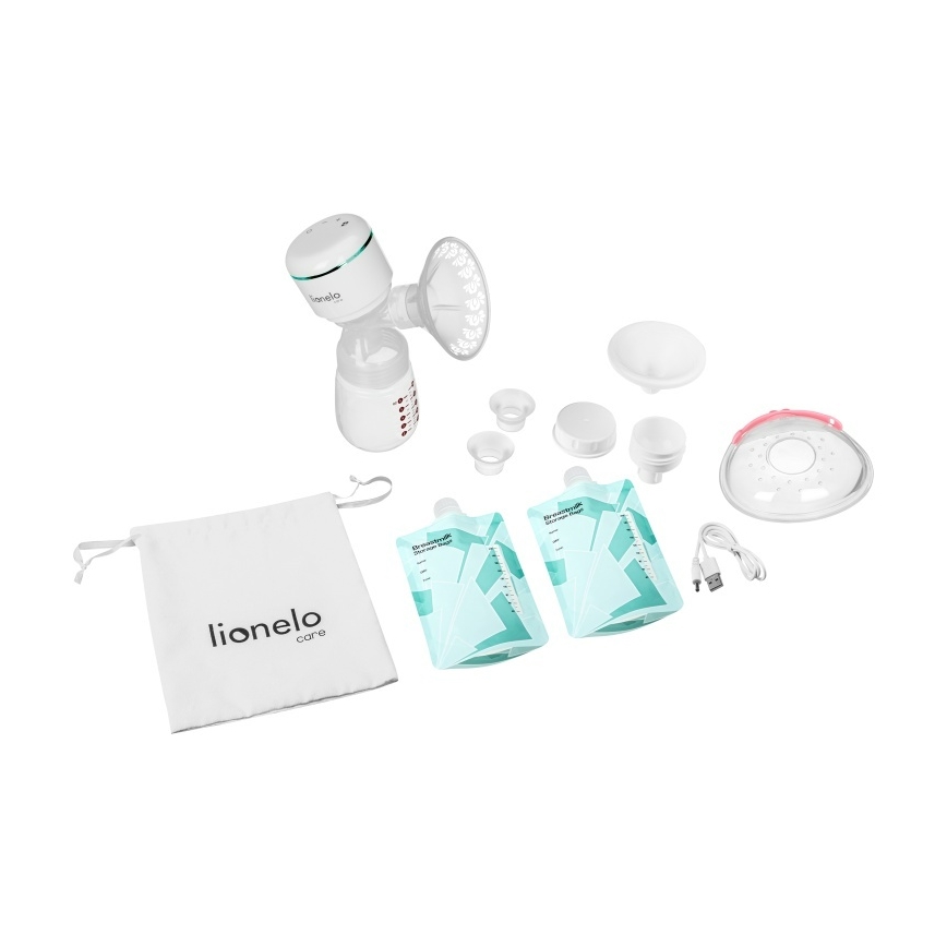 Lionelo - Sähköinen ladattava rintapumppu FIDI PLUS 5V 1200 mAh 180 ml