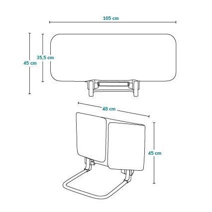Lionelo - Sängyn turvakaide LORA harmaa