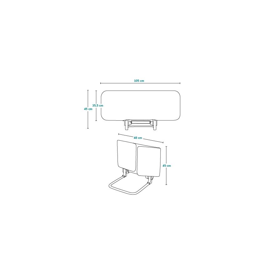 Lionelo - Sängyn turvakaide LORA harmaa