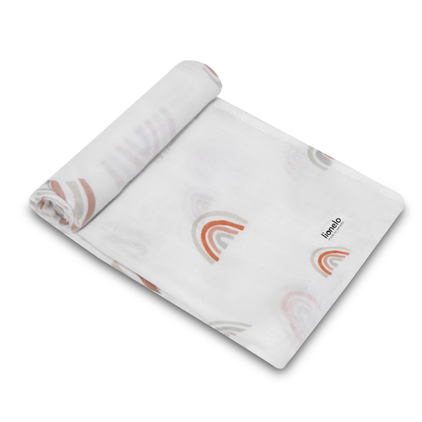 Lionelo - SETTI 3x bambumusliiniliinaa BAMBOO SET 70x70 cm Sateenkaari