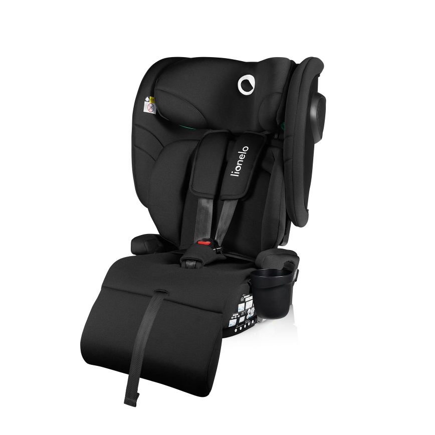 Lionelo - taitettava turvaistuin NELLY i-Size 76-150 cm Black Carbon