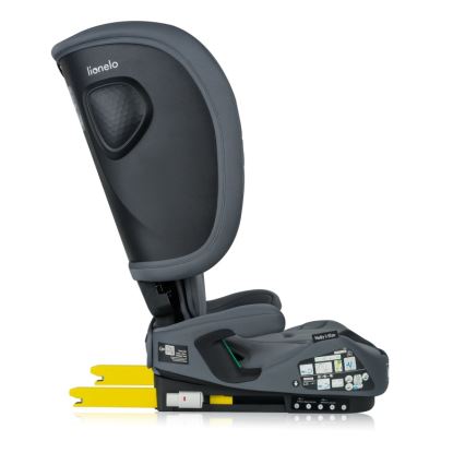 Lionelo - Taitettava turvaistuin NELLY i-Size 76-150 cm Grafiitinharmaa