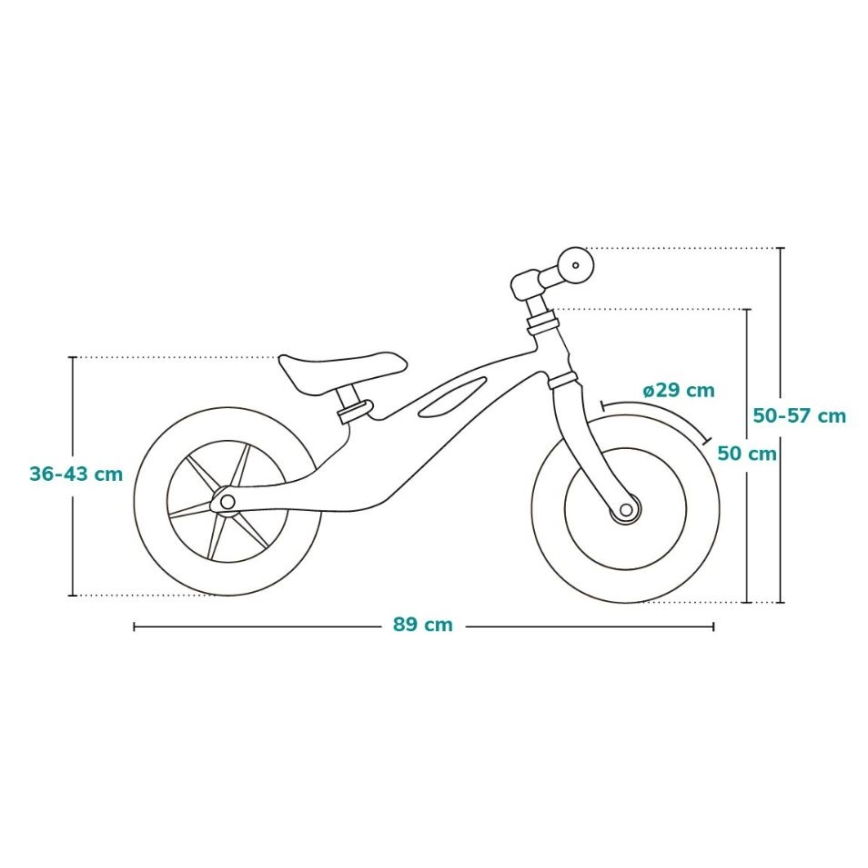 Lionelo - Tasapainopyörä BART TOUR vaaleanpunainen/vihreä