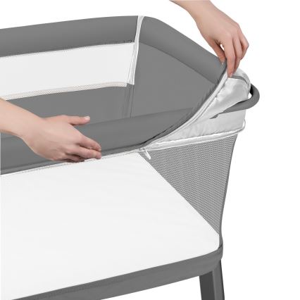 Lionelo - THOMI PLUS 5-in-1 muunneltava pinnasänky Grey Concrete