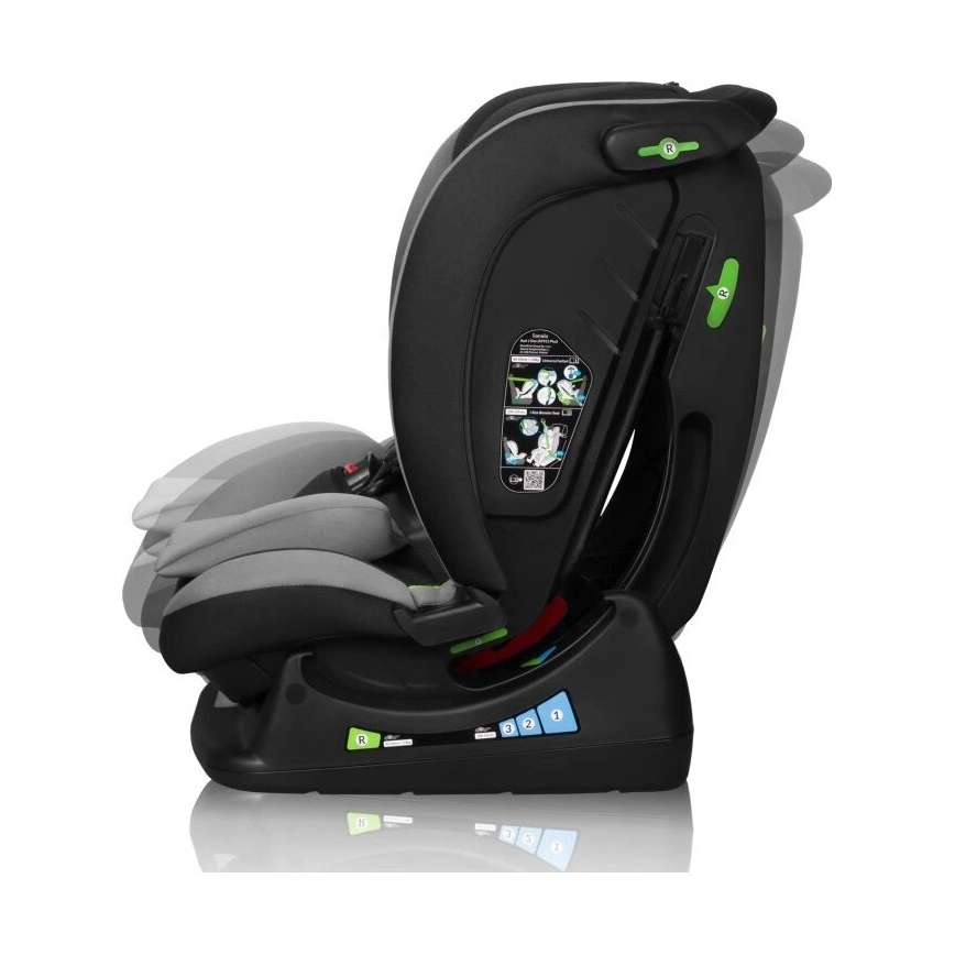 Lionelo - Turvaistuin AART i-Size 40-150 cm musta/harmaa