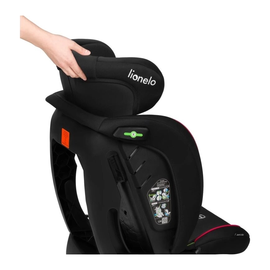 Lionelo - Turvaistuin AART i-Size 40-150 cm musta/punainen