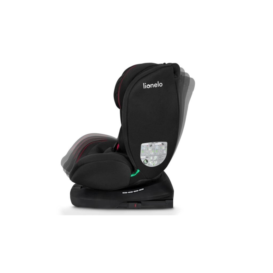 Lionelo - Turvaistuin BASTIAAN i-Size 40-150 cm musta/punainen