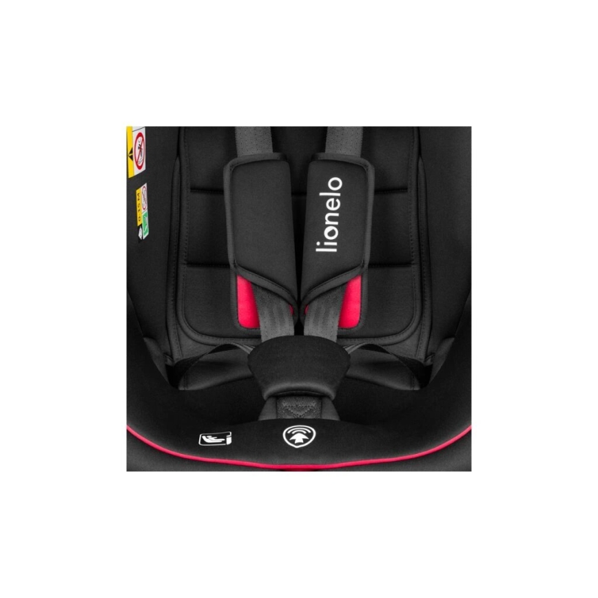 Lionelo - Turvaistuin BASTIAAN i-Size 40-150 cm musta/punainen