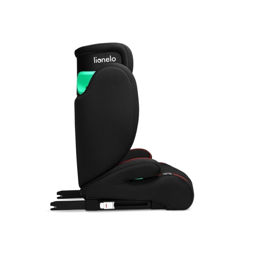 Lionelo - Turvaistuin HUGO i-Size 100-150 cm musta/punainen