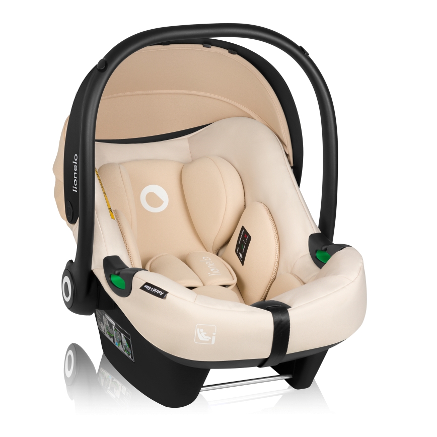 Lionelo - Turvaistuin jalustalla ASTRID SET i-Size 40-87 cm hiekanvärinen