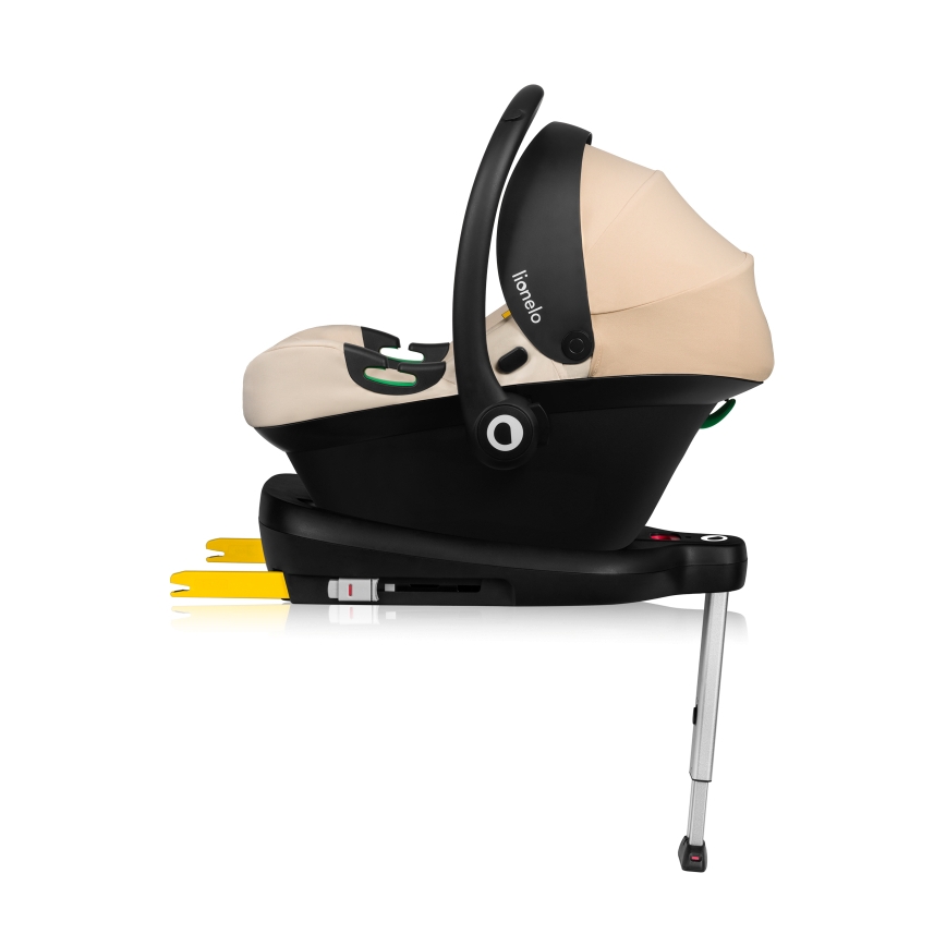 Lionelo - Turvaistuin jalustalla ASTRID SET i-Size 40-87 cm hiekanvärinen