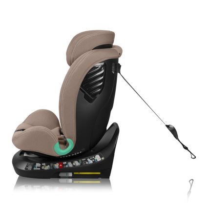 Lionelo - Kääntyvä turvaistuin jalustalla BASTIAAN ONE i-Size 40–150 cm hiekanvärinen