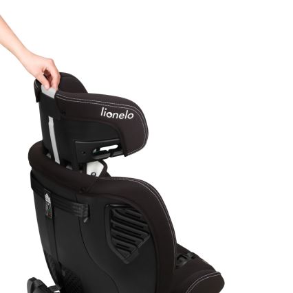 Lionelo - Kääntyvä turvaistuin jalustalla BASTIAAN ONE i-Size 40-150 cm Black Carbon