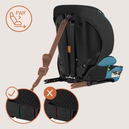 Lionelo - Turvaistuin LEVI FIX i-Size 76-150 cm Kobaltinsininen