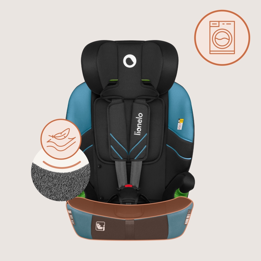 Lionelo - Turvaistuin LEVI FIX i-Size 76-150 cm Kobaltinsininen