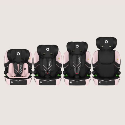 Lionelo - Turvaistuin LEVI FIX i-Size 76-150 cm Vaaleanpunainen