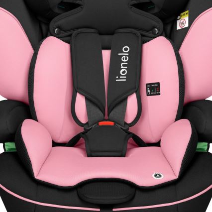 Lionelo - Turvaistuin LEVI i-Size 76-150 cm Pink Baby