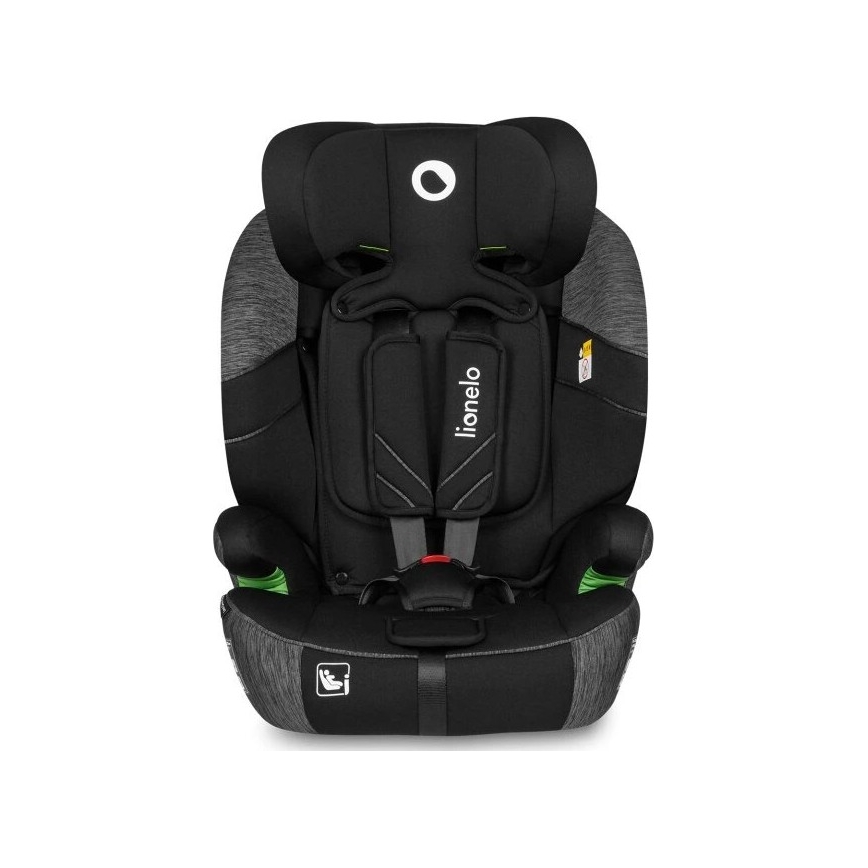Lionelo - Turvaistuin LEVI ONE i-Size 76-150 cm musta/harmaa