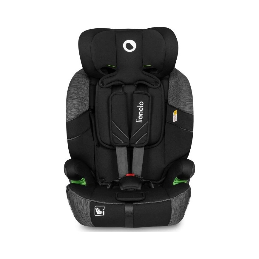 Lionelo - Turvaistuin LEVI ONE i-Size 76-150 cm musta/harmaa