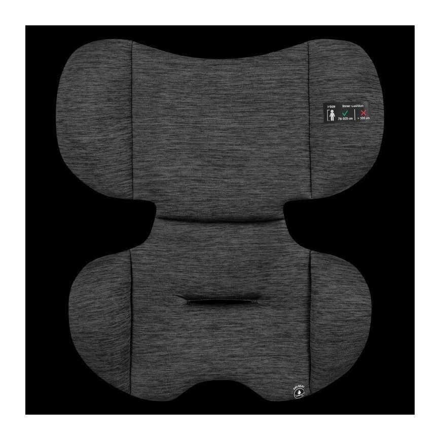 Lionelo - Turvaistuin LEVI ONE i-Size 76-150 cm musta/harmaa