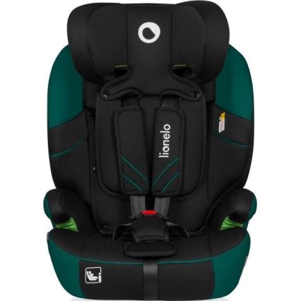 Lionelo - Turvaistuin LEVI ONE i-Size 76-150 cm musta/vihreä