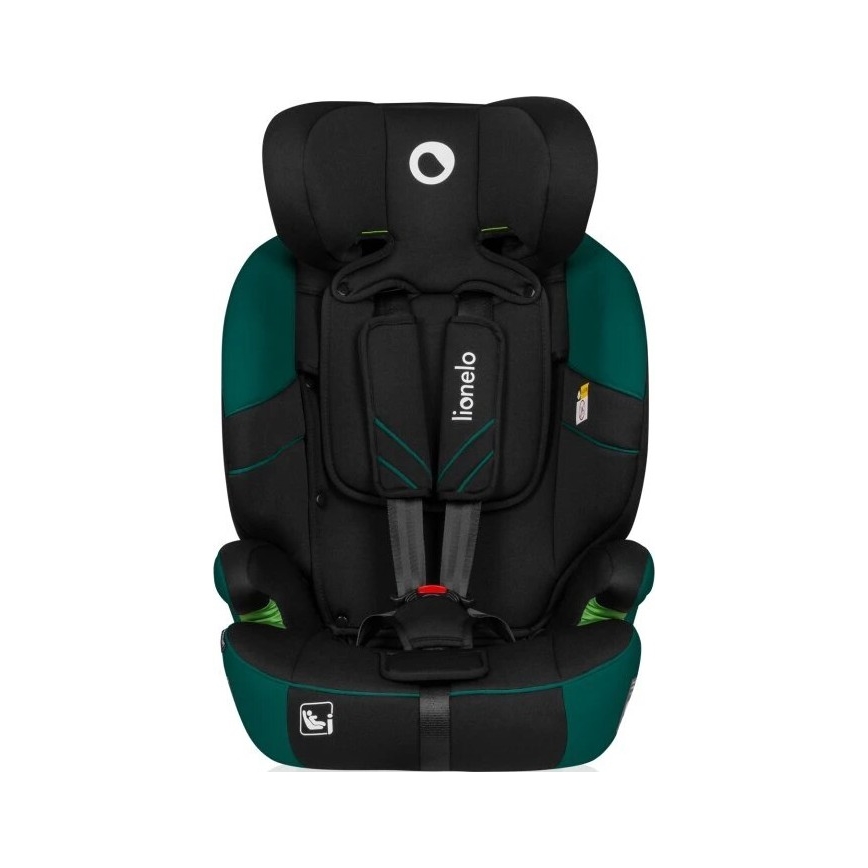 Lionelo - Turvaistuin LEVI ONE i-Size 76-150 cm musta/vihreä