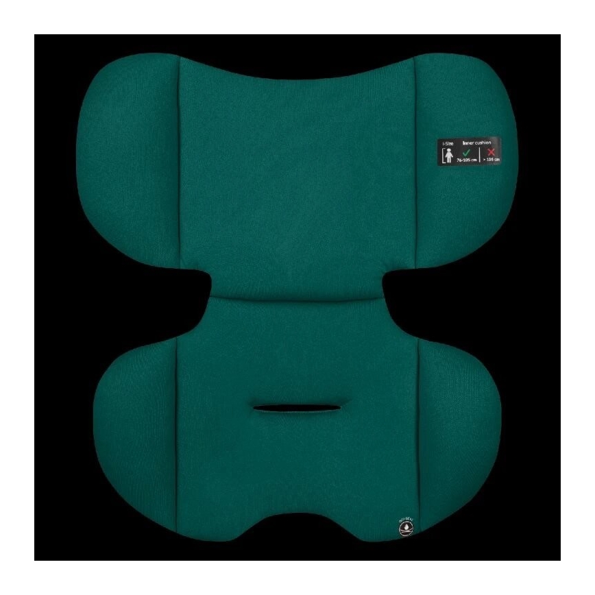Lionelo - Turvaistuin LEVI ONE i-Size 76-150 cm musta/vihreä