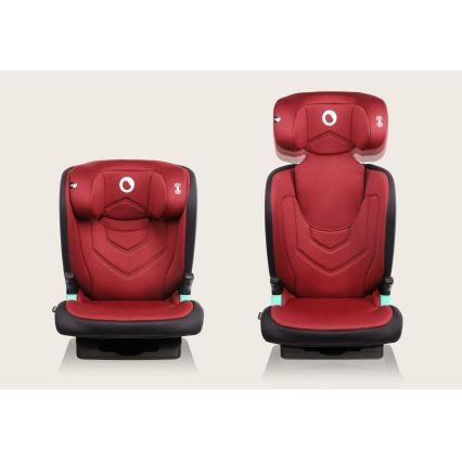 Lionelo - turvaistuin NEAL i-Size 100-150 cm burgundinpunainen