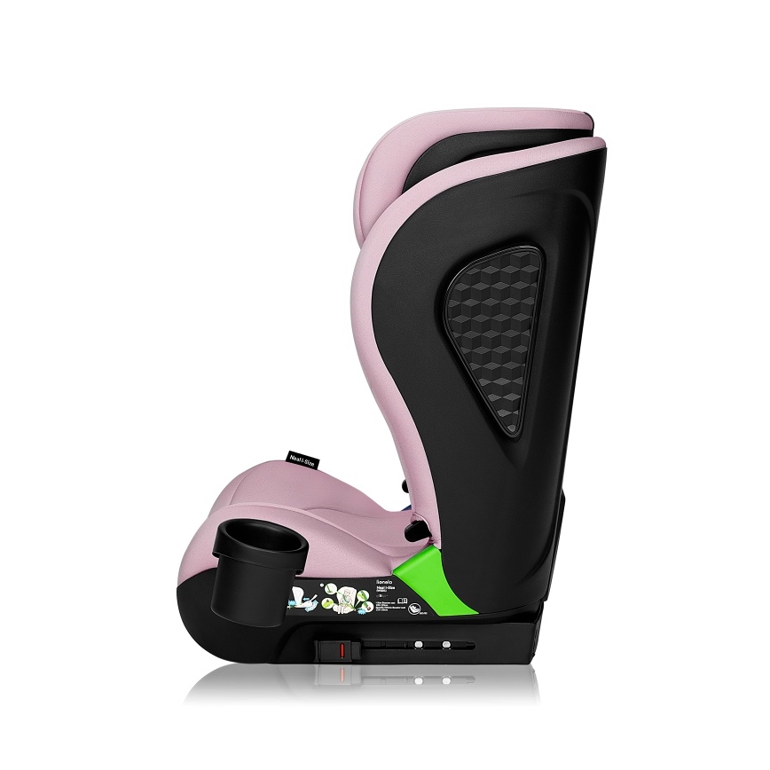 Lionelo - Turvaistuin NEAL i-Size 100-150 cm Pink Lilac