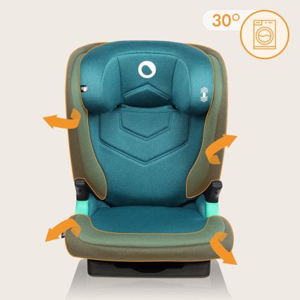 Lionelo - Turvaistuin NEAL i-Size 100-150 cm Vihreä-turkoosi