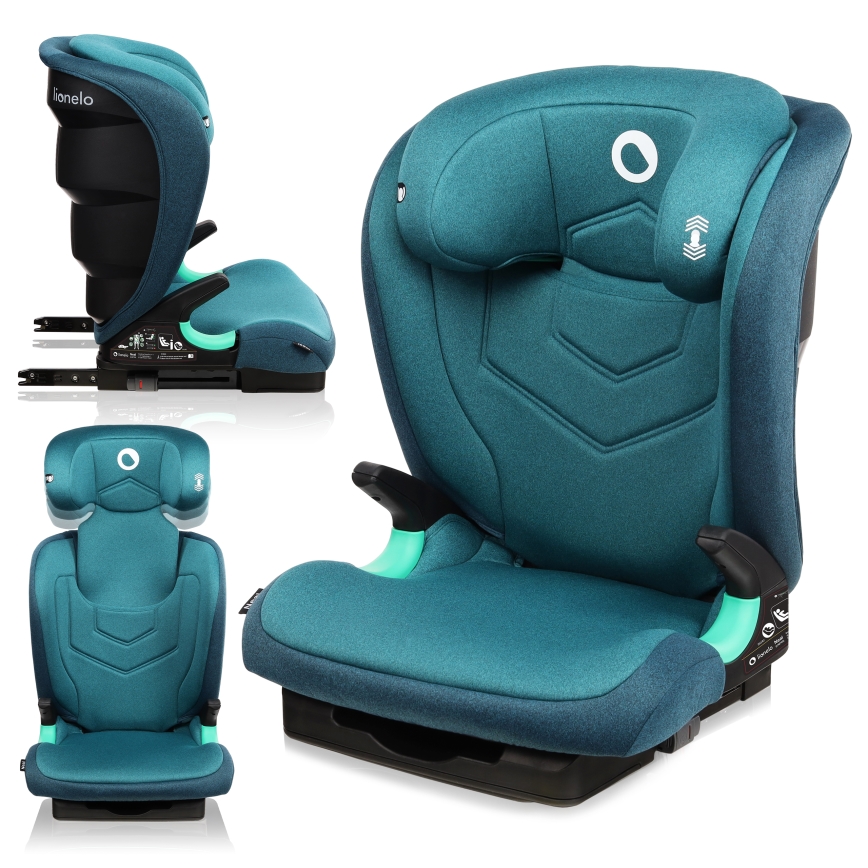 Lionelo - Turvaistuin NEAL i-Size 100-150 cm Vihreä-turkoosi