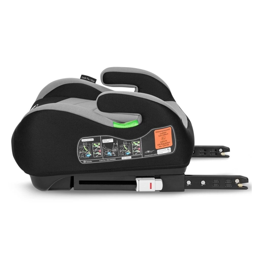 Lionelo - Turvakoroke LUUK FIX i-Size 125-150 cm musta/harmaa