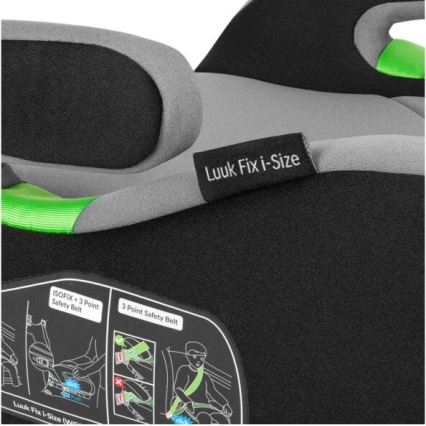 Lionelo - Turvakoroke LUUK FIX i-Size 125-150 cm musta/harmaa