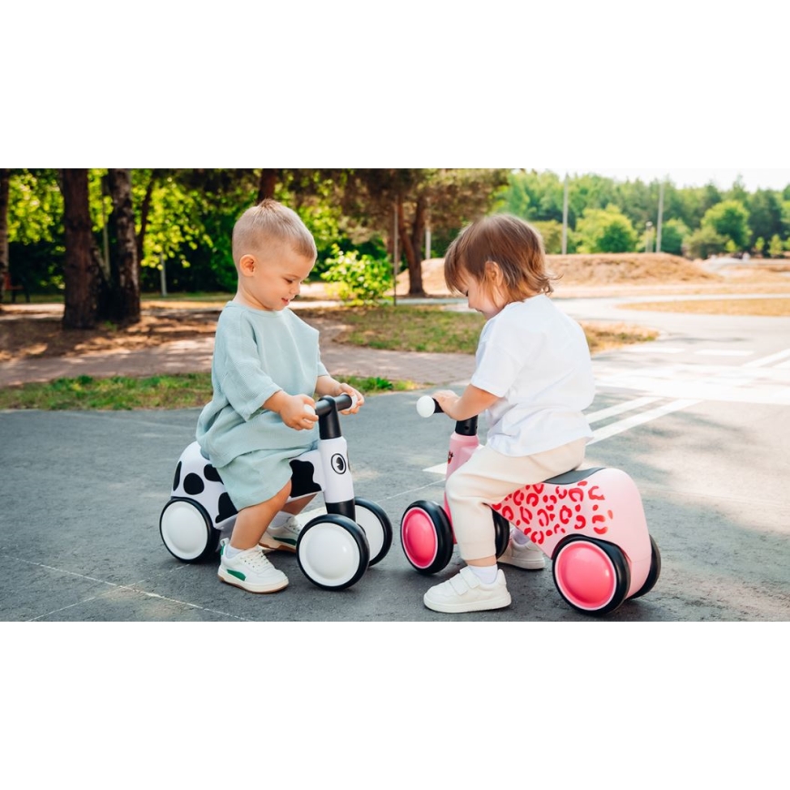 Lionelo - Työntöpyörä SAMMY musta/valkoinen