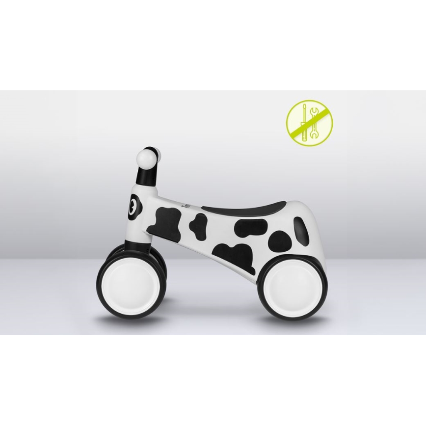 Lionelo - Työntöpyörä SAMMY musta/valkoinen