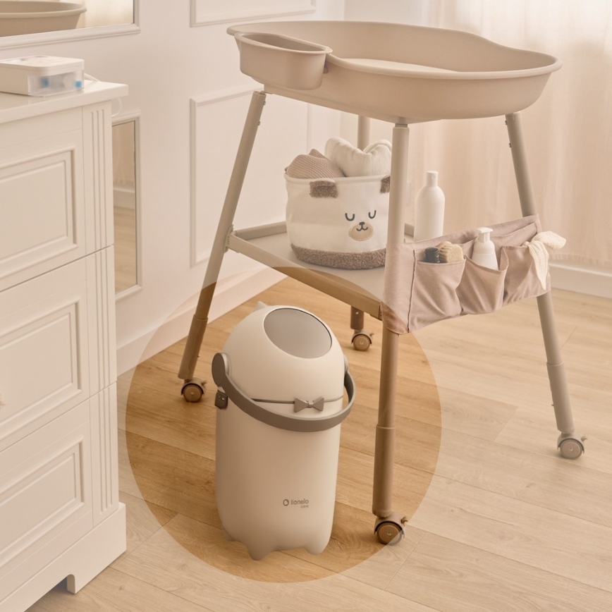 Lionelo - Vaippakori PUREBIN 10 l valkoinen