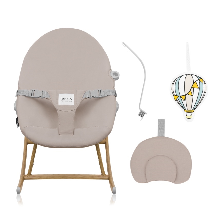 Lionelo - Vauvakeinu DALIA ROCKER beige hiekka