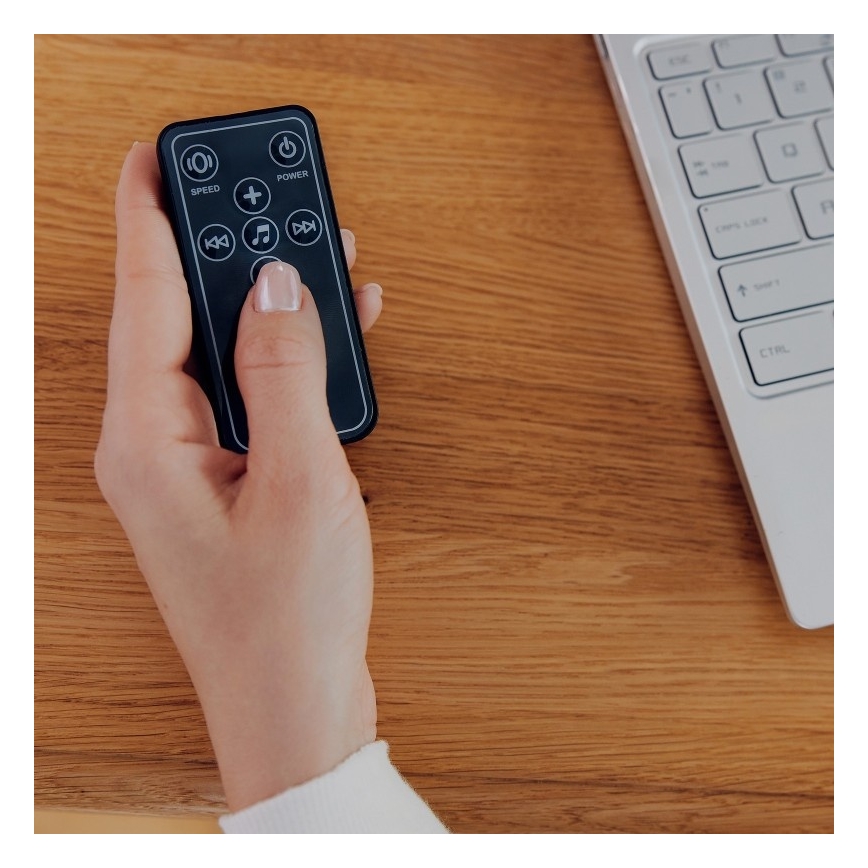 Lionelo - Vauvakeinu RIO melodialla 4xC Beige Latte + kaukosäädin