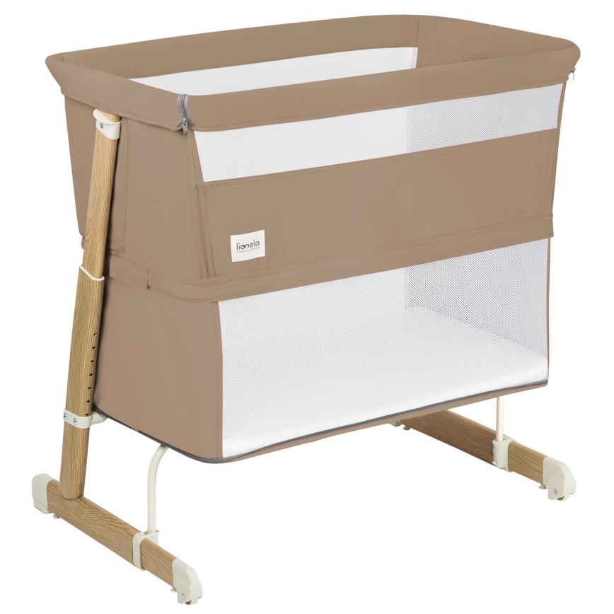 Lionelo - Vauvan 5-in-1-pinnasänky THOMI PLUS, beige/karamelli
