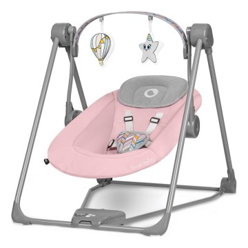 Lionelo - Vauvan keinu OTTO 4xLR14 Pink Baby