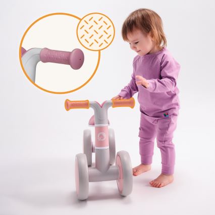 Lionelo - VILLY-potkupyörä, vaaleanpunainen ruusu