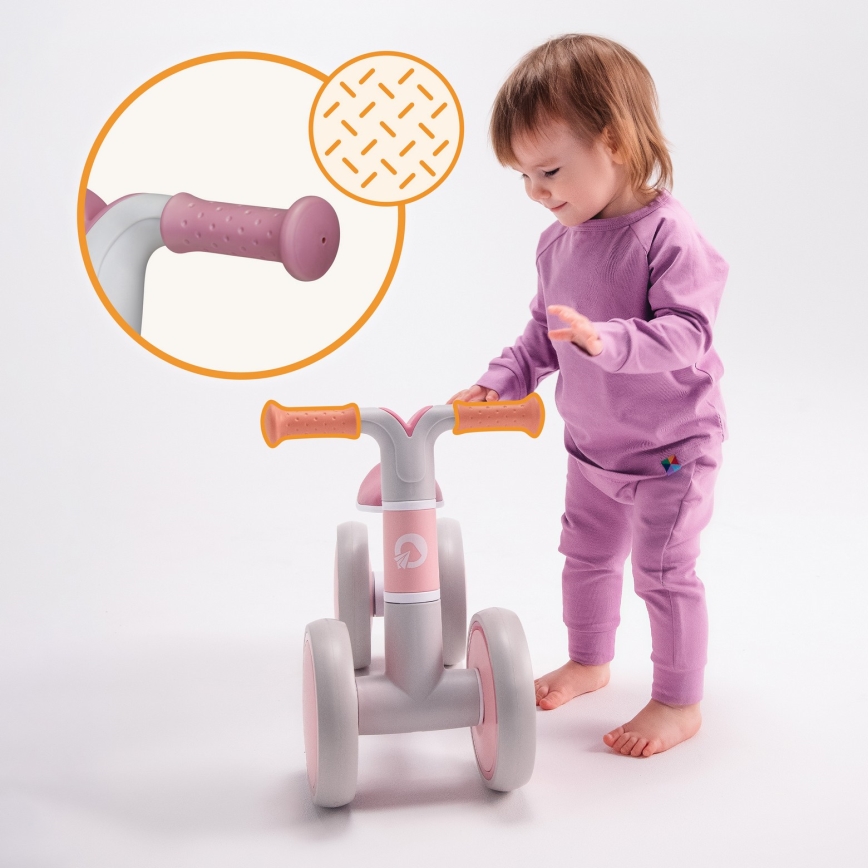 Lionelo - VILLY-potkupyörä, vaaleanpunainen ruusu