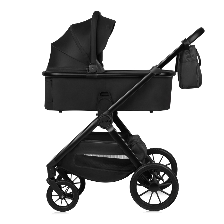 Lionelo - Yhdistelmävaunut 2-in-1 LAYLA Musta Onyx