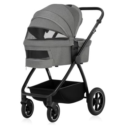 Lionelo - yhdistelmävaunut 2-in-1 MERIL Grey Stone