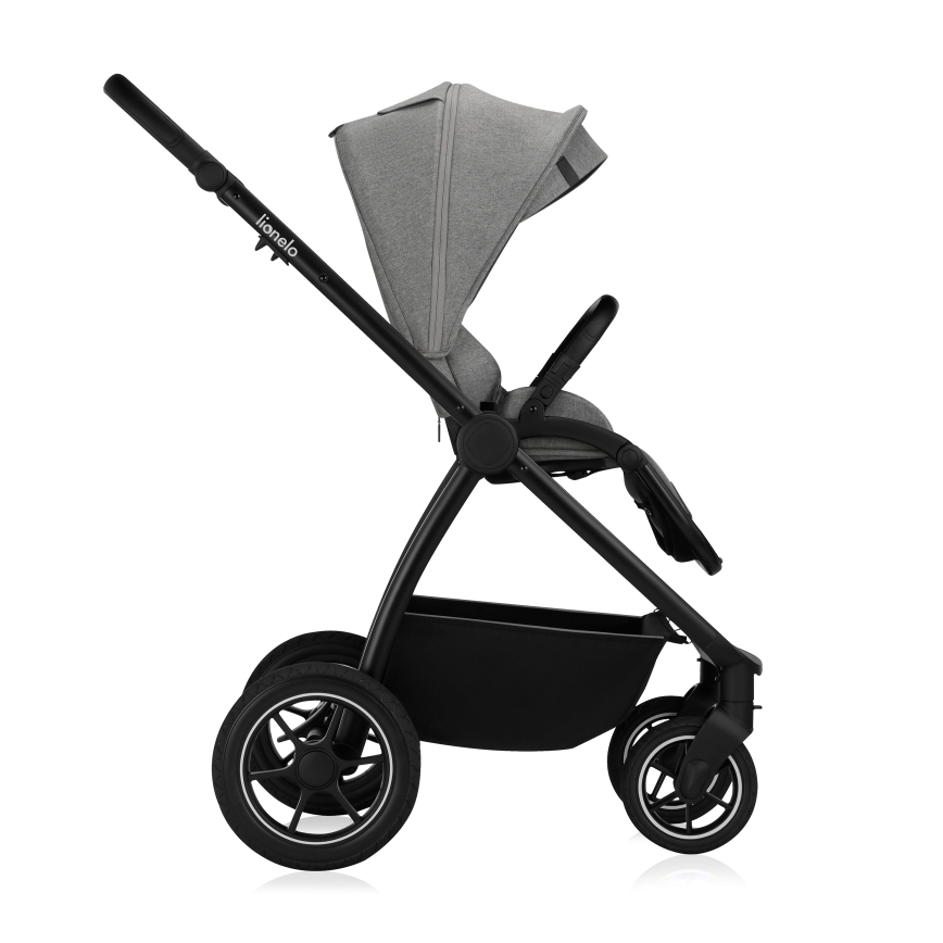 Lionelo - yhdistelmävaunut 2-in-1 MERIL Grey Stone