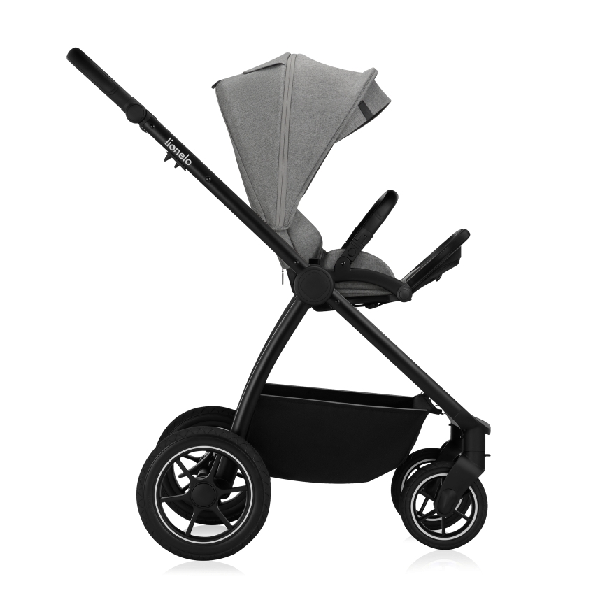 Lionelo - yhdistelmävaunut 2-in-1 MERIL Grey Stone