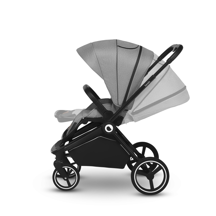 Lionelo - yhdistelmävaunut 2-in-1 MIKA Grey Stone