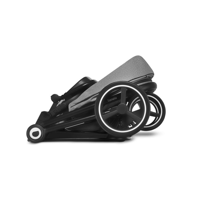 Lionelo - yhdistelmävaunut 2-in-1 MIKA Grey Stone